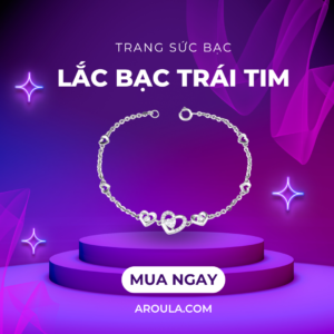 Banner lắc chân bạc trái tim